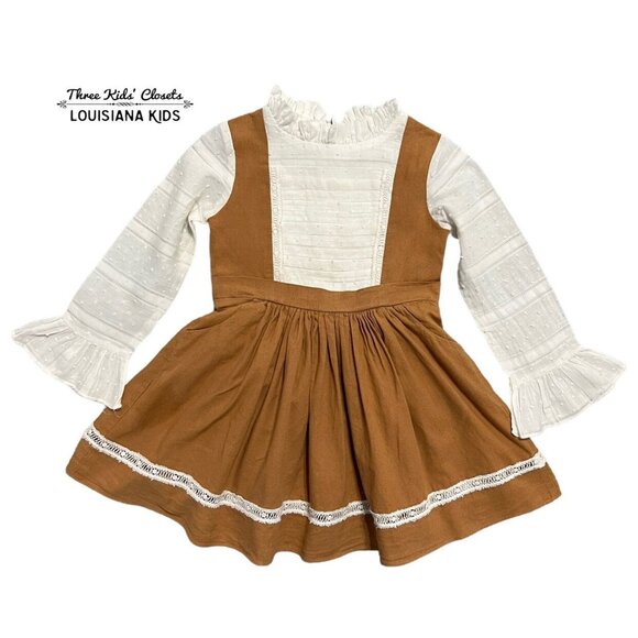 Evie's Closet Other - Evie's Closet 3T “The Eyelet Dress” Linen - Lace - Swiss Dot